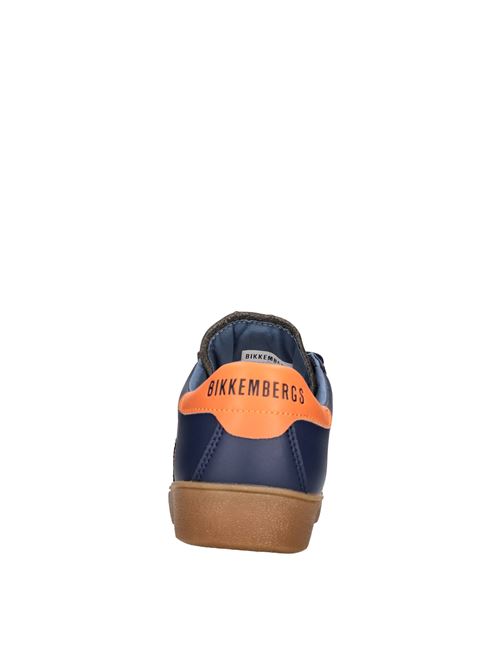Sneakers in ecopelle BIKKEMBERGS | 25107/CP C MICRIFIBER LEATHERBLU-ARANCIO